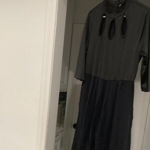 Women's Black Cutout Midi Dress